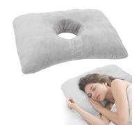 Ruioomeep Coussin de piercing d'oreille - Coussin donut pour piercing hélix - Coussin papillon pour soulager les douleurs d'oreille - Construction réglable pour un confort optimal