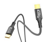 Ruipoo Câble USB C vers USB C 3.2 Gen 2x2 20Gbps, 240W PD 3.1 Charge Rapide, 4K@60Hz Vidéo, pour iPhone 15/16, MacBook Pro, Galaxy S24, SSD, Thunderbolt 3/4-3M