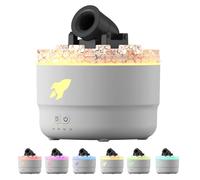 Ruiqas Humidificateur à Canon, Humidificateur D'arôme Cannon Blast, Diffuseur D'humidificateur à Canon, Humidificateur de Bureau à Domicile avec Lumières LED Colorées (Blanc),200ml