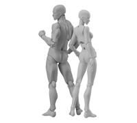 Ruiqas Lot de 2 Mannequins de Vitrine Flexibles Figurine Articulée