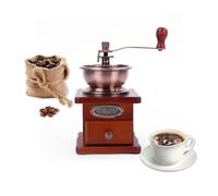Ruiqas Moulin à café Manuel, Moulin à café en Grains de café rétro Moulin à café à Main en Bois Antique Vintage
