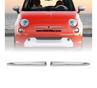Ruiqas Paire de moulures chromées pour Pare-Chocs Avant Gauche et Droit pour Fiat 500 (312) 2007-2015