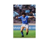RUIQIU Diego Maradona Poster imprimé sur toile Motif étoiles de football 30 x 45 cm