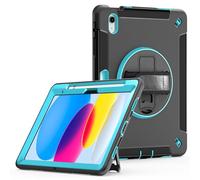 RuiRdot Étui Antichoc Compatible avec l'iPad 10e génération, étui de Protection avec Support Rotatif, dragonne et bandoulière pour l'iPad 10e génération 2022 10,9 Pouces (R01)