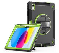 RuiRdot Étui Antichoc Compatible avec l'iPad 10e génération, étui de Protection avec Support Rotatif, dragonne et bandoulière pour l'iPad 10e génération 2022 10,9 Pouces (R04)