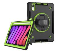 RuiRdot Etui Antichoc Compatible avec l'iPad Mini 6,Etui de Protection avec Support pivotant à 360°/Sangle à Main/Sangle d'épaule pour iPad Mini 6ème génération 8.3 Pouces (R04)