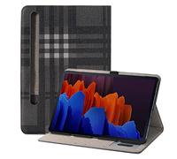 RuiRdot étui en Cuir pour Galaxy Tab S9 Plus 12.4 Pouces/Galaxy Tab S9 FE Plus 2023, Housse de Protection pour Tablette avec Support Folio Mince (Gris)