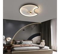 RuiRfh Plafonnier créatif dessin animé LED lampe de chambre d'enfant moderne dimmable noir astronaute Lampe de Plafond avec télécommande adapté à l'éclairage décoratif de bureau d'étude de chambre à c