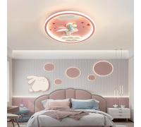 RuiRfh Plafonnier LED intérieur rose lustre de plafond moderne dimmable lampe licorne Lampe plafond adapté au salon chambre couloir chambre d'enfant éclairage de plafond rond