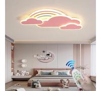 RuiRfh Plafonnier LED lampe chambre d'enfant dimmable télécommande éclairage fille garçon chambre Lampe de Plafond moderne arc-en-ciel nuage design suspension salon salle à manger salle de bain lustre