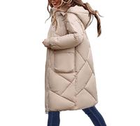 RUIRUILICO Doudoune Femme Grande Taille Chaud Automne Hiver Parka a Capuche Décontracté Zippé Manche Longue Doudounes avec Poches Maxi Manteau Femme Hiver