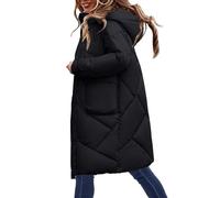 RUIRUILICO Doudoune Femme Grande Taille Chaud Automne Hiver Parka a Capuche Décontracté Zippé Manche Longue Doudounes avec Poches Maxi Manteau Femme Hiver
