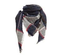 RUIRUILICO Echarpe à Carreaux Foulard Châle Coton Femme pour Automne Hiver 2023 Mode Gris Châle Elegant Femmes Foulard Châle pour Femmes Chic Scarf