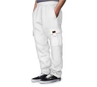 RUIRUILICO Pantalon Homme Cargo Grande Taille Jogging Taille Elastique Polaire Pantalons Survetement Travail Yoga Sport Décontracté Automne Hiver Joggers