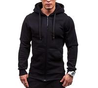 RUIRUILICO Sweat a Capuche Homme Grande Taille Décontracté Automne Hiver Sweat Zippé Oversize Vestes de Sport Manches Longues Sweat-Shirt Avec Poches Casual Hoodie