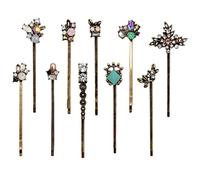 RUIRUIMING Lot de 10 pinces à cheveux vintage pour femme