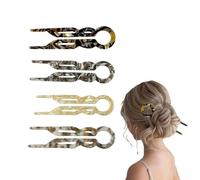 RUIRUIMING Lot de 4 épingles à cheveux pour femme, épingles à cheveux françaises, épingles à cheveux Lialys pour cheveux fins et épais, 2 motifs uniques