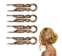 RUIRUIMING Lot de 4 épingles à cheveux pour femme, épingles à cheveux françaises pour cheveux fins et épais, 2 motifs uniques