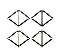 ruiruiNIE 4 Pièces Outil de Réparation de Boîte de Commutation Murale 86mm Interrupteur Cassette Répareur Tige de Support Accessoires d'Électricien - Fer - Noir