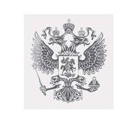 ruiruiNIE Armoiries de la Russie Autocollant De Voiture Russe Eagle Decal Autocollants pour Car Styling Autocollant De Voiture Argent
