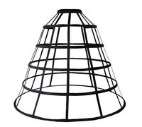 ruiruiNIE Jupons 1 Pièce Femmes Évider Cage 5-Hoop Bustle Jupon Jupe De Mariage Robe De Mariée Cosplay Pannier Crinoline Underskirt Slip Noir