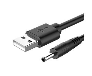 ruiruiNIE USB à DC 3,5 V Remplacement du câble de Charge pour Foreo Luna/Luna 2 / Mini/Mini 2 / Go/Luxe nettoyant pour Le Visage câble de Charge USB 100CM câble de Charge USB Noir