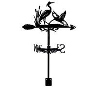 Ruiseawing Girouette décorative en métal pour décoration de jardin, ferme, outil de mesure du vent