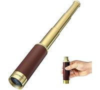 Ruiseawing Télescope monoculaire 25 x 30 - Outils haute puissance - Miroir rétro pirate portable - Pour intérieur/extérieur