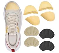 RUISPEED 8 pièces coussinets de talon en gel et remplisseurs de chaussures pour chaussures trop grandes antidérapants soulagement de pression pour femmes et hommes idéal pour baskets et bottes