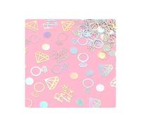 RUISPEED Confettis scintillants pour fête de mariage - 150 pièces BRIDE TO BE en forme de diamant et d'anneau, idéal pour la décoration de mariage, fiançailles & Bridal Shower (BRIDE TO BE)