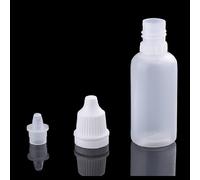 ruist-eu 30Pcs Empty Eye Liquid Dropper 15ml LDPE Plastic Bottles with Childproof Safety Cap