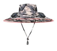 RUITOTP Chapeau de Fan Solaire, Chapeau de Rechargeable USB avec Deux Ventilateurs, Refroidissement à 1-4 Vitesses et Bord Large pour la Pêche, la Randonnée, le Travail en Plein Air