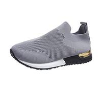RUITOTP Chaussures sans Lacets Femme - Orthopédique Pas Cher Baskets sans Laçage Chaussures De Marche À Plateforme Orthopédique Légères Et Confortables Amortissement Accru Et Soulagement des Pieds