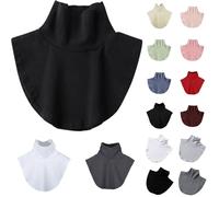 RUITOTP Faux col Roulé pour Homme et Femme, Empiècement col Roulé Amovible, Unisexe Épaule Cache Cou Coton Coupe Vent, Doux et Agréable pour la Peau, Respirant et Chaud