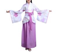RUITOTP Hanfu Enfant Fille - Costume Chinois Traditionnel avec Jupe Midi et Accessoires, Déguisement pour Carnaval, Halloween et Événements Thématiques