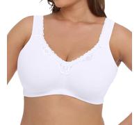 RUITOTP Soutien-gorge de mastectomie en dentelle de coton doux pour femme, grande taille, couverture complète, sans armatures, soutien-gorge à poche non rembourré