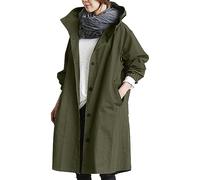 RUITOTP Trenchs pour Femmes Manteau Imperméable Pluie Longs Poncho de Pluie Cape de Pluie Anti-Pluie Coupe-Vent Respirant Grande Taille Imperméable avec Poche a Capuche Manteau de Pluie