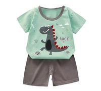 RUITOTP Vêtements Bébé Garçon Ete 3 Months - 6 Ans Dessin Animé Ensemble Enfant Garcon Shorts Et Tee Shirt Manche Courte Mignon Confortable Casual Sport Plage