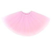 Ruiuzioong Gonna Tutu per Teenager per Adulti Gonna Classica Tutu in Tulle a 4 Strati Elastico per Feste in Maschera Costumi di Halloween Danza (Rose)