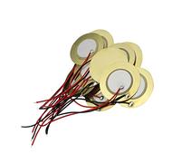Ruiwaer Lot de 12 capteurs d'éléments de disque piézoélectrique de 27 mm avec fil, capteur de micro piézoélectrique, déclencheur de microphone de contact, transducteur pré-câblé pour déclencheur de