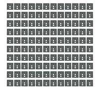 Ruiwaer Lot de 120 tampons de commutation de clavier Poron en mousse pour clavier Poron - Noir