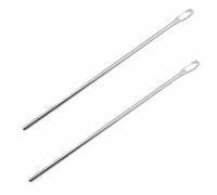 Ruiwaer Lot de 2 grands outils de filetage élastique à pointe droite en acier - Outil de filetage rapide et pratique - Longueur en métal - 22 cm - Pour vestes, pantalons, vêtements de sport et sweats