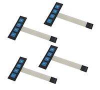 Ruiwaer Lot de 4 membranes de clavier à 4 touches pour clavier 1 x 4