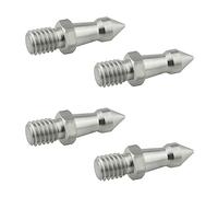 Ruiwaer Lot de 4 pieds argentés en acier inoxydable de 0,9 cm pour sol mou, terrain, ville, sable