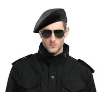 RUIXIA Béret de Style Militaire Béret en Laine Réglable pour Hommes et Femmes Casquette Tendance et Vintage Costumes Fantaisie