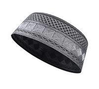 RUIXIA Bonnet de Prière Musulman Homme Chapeau de Prière Musulman Chapeau de Broderie Chapeau Islamique Chapeau Arabe Traditionnel Homme