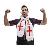 RUIXIA Écharpe de la Coupe du Monde de Football de l'Angleterre Écharpe du Jour du Match des Fans de Football de l'Angleterre Écharpe Angleterre Fans pour Les Événements Sportifs