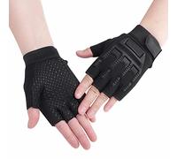 RUIXIA Gants de Cyclisme pour Enfant 8-12 Ans Gants Demi Doigt Antidérapant Mitaine de Sport pour Garçons Filles pour Vélo Scooter Patinage à roulettes Randonnée Montagne Escalade
