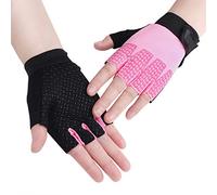 RUIXIA Gants de Vélo pour Enfant Mitaine de Sport pour Garçons Filles de 8-12 Ans Gants Demi Doigt Antidérapant pour Vélo Scooter Patinage à roulettes Randonnée Montagne Escalade