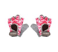 RUIXIA Gants de Vélo pour Enfant Mitaine de Sport pour Garçons Filles de 8-12 Ans Gants Demi Doigt Antidérapant en Couleur Camouflage pour Scooter Vélo Patinage à roulettes Montagne Escalade